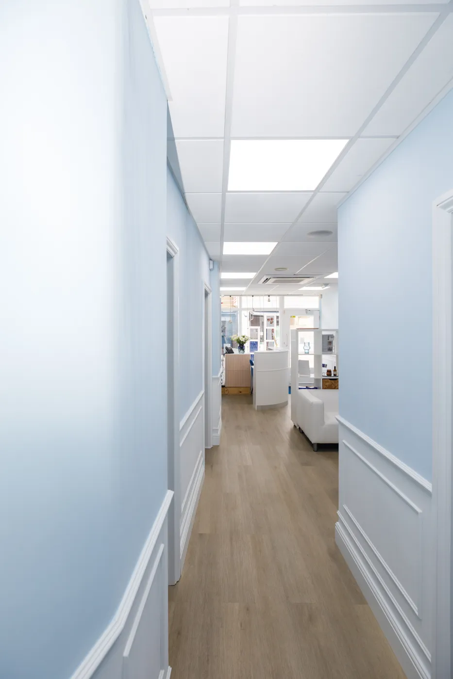 The hall to the treatment rooms, Cosmetic Medicine Birchington